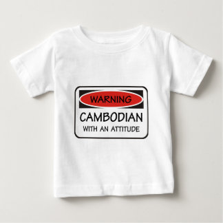 T-shirt Pour Bébé Cambodgien avec une attitude