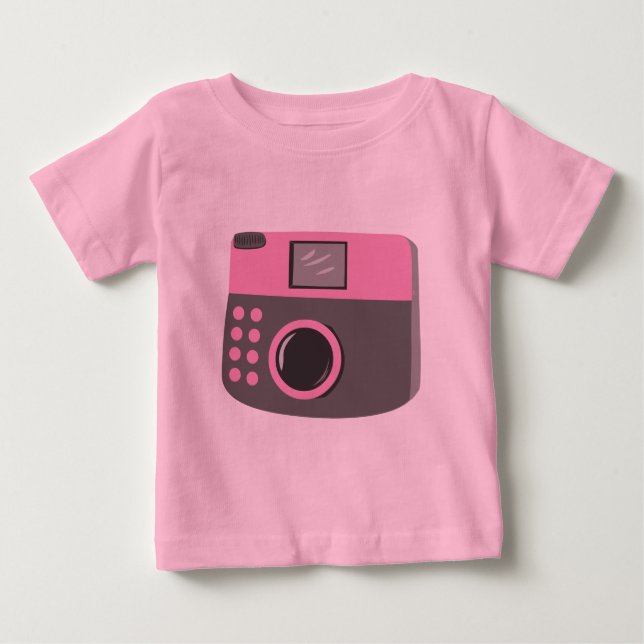 T-shirt Pour Bébé Caméra rétro (Devant)