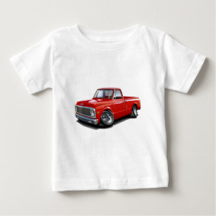 T-shirt Pour Bébé Camion 1970-72 de rouge de Chevy C10