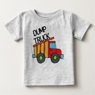 T-shirt Pour Bébé Camion à benne basculante