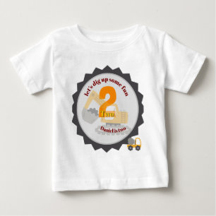 T-shirt Pour Bébé Camion à benne de construction