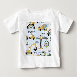 T-shirt Pour Bébé Camion à benne de construction
