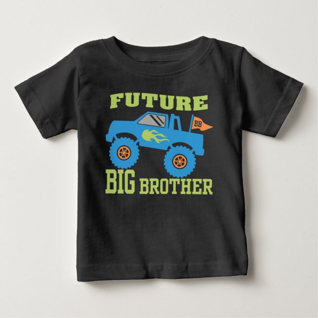 T-shirt Pour Bébé Camion Big Brother (Devant)