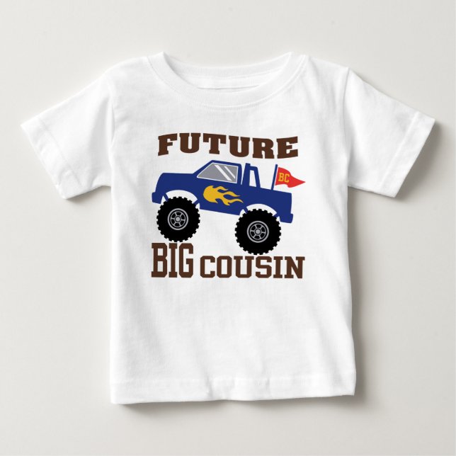 T-shirt Pour Bébé Camion Big Cousin Monster Future (Devant)