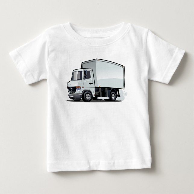 T-shirt Pour Bébé Camion de dessin (Devant)