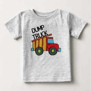 T-shirt Pour Bébé Camion de vidange
