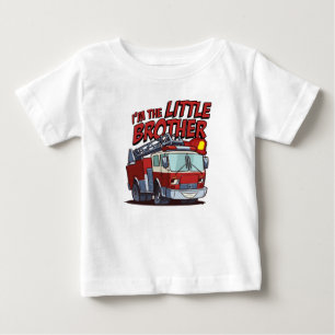 T-shirt Pour Bébé Camion-feu Little Brother