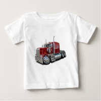 Camion marron de Kenworth w900