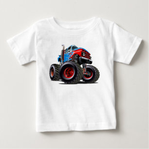 T-shirt Pour Bébé Camion monstre de dessin animé