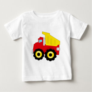 T-shirt Pour Bébé Camion-poubelle de construction pour enfants