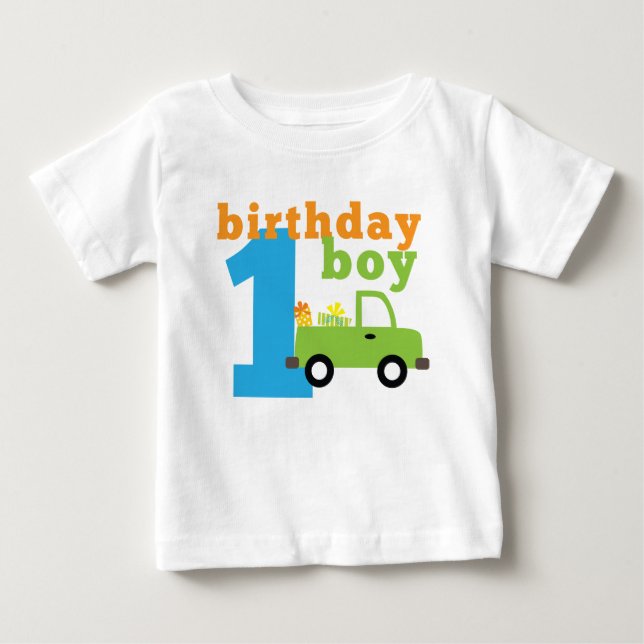 T-shirt Pour Bébé Camion pour garçon 1 (Devant)