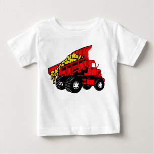 T-shirt Pour Bébé Camion rouge   garçons
