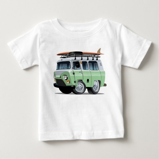 T-shirt Pour Bébé Camionnette de dessin animé (Devant)
