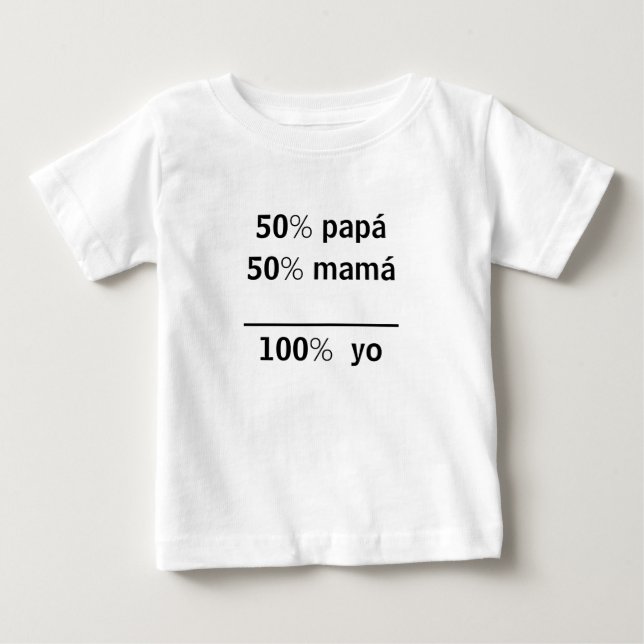 T-shirt Pour Bébé Camiseta 100% yo (Devant)