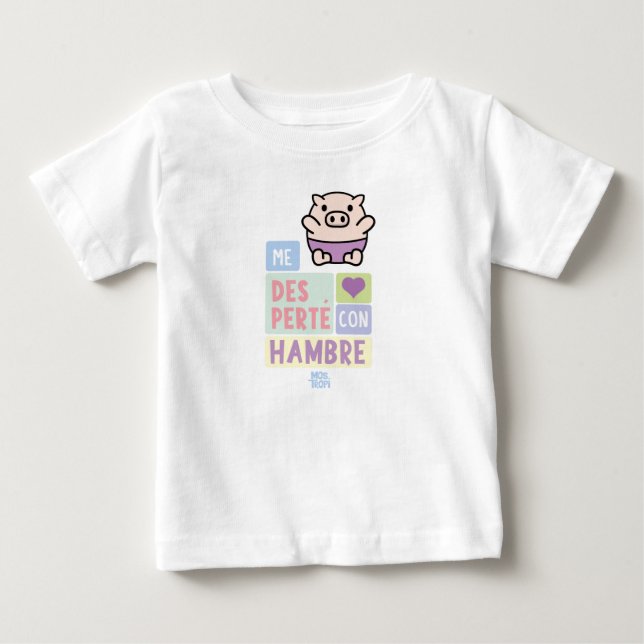T-shirt Pour Bébé Camiseta Bebé│Me desperté con hambre (Devant)