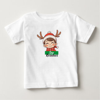T-shirt Pour Bébé Camiseta navideña personalizada