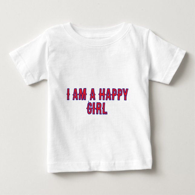 T-shirt Pour Bébé Camiseta Niña Feliz Sonriente Diseño Infantil (Devant)
