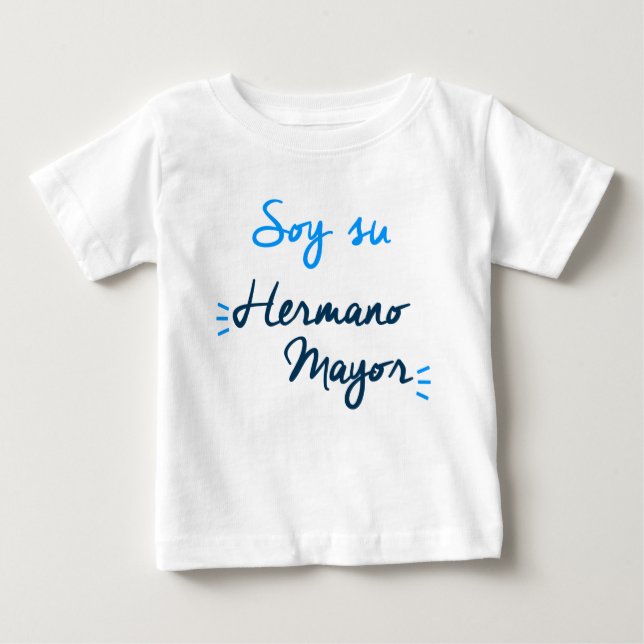 T-shirt Pour Bébé Camiseta niño Hermano Mayor (Devant)