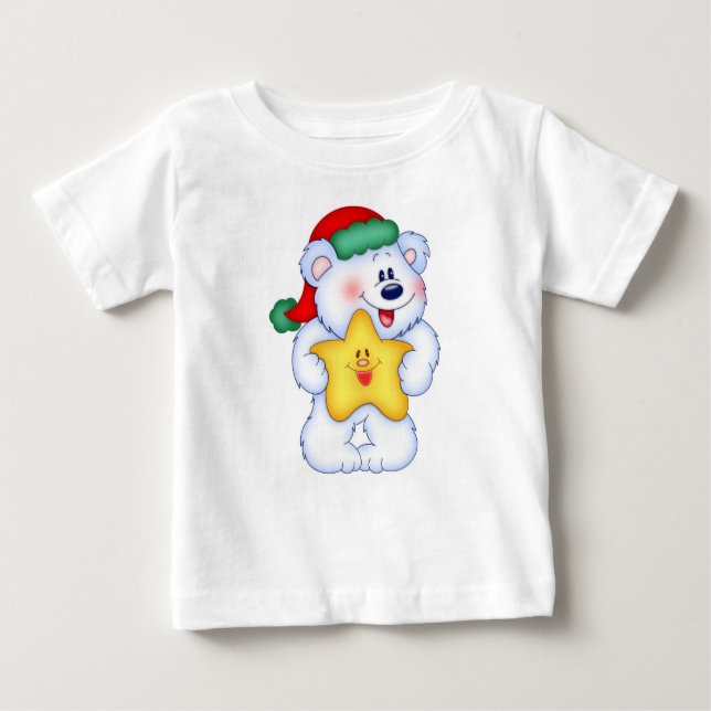 T-SHIRT POUR BÉBÉ CAMISETA OSO NAVIDEÑO (Devant)