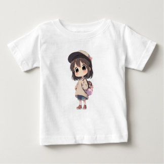 T-shirt Pour Bébé Camiseta para Bebé Niña con Gorra y Bolso