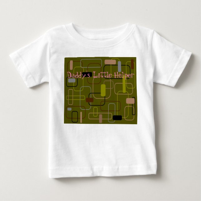 T-shirt Pour Bébé Camouflage moderne du milieu du siècle (Devant)