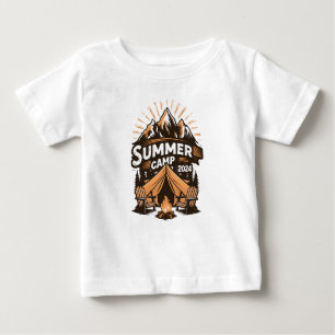 T-shirt Pour Bébé Camp d'été 2024 - Camping de vacances