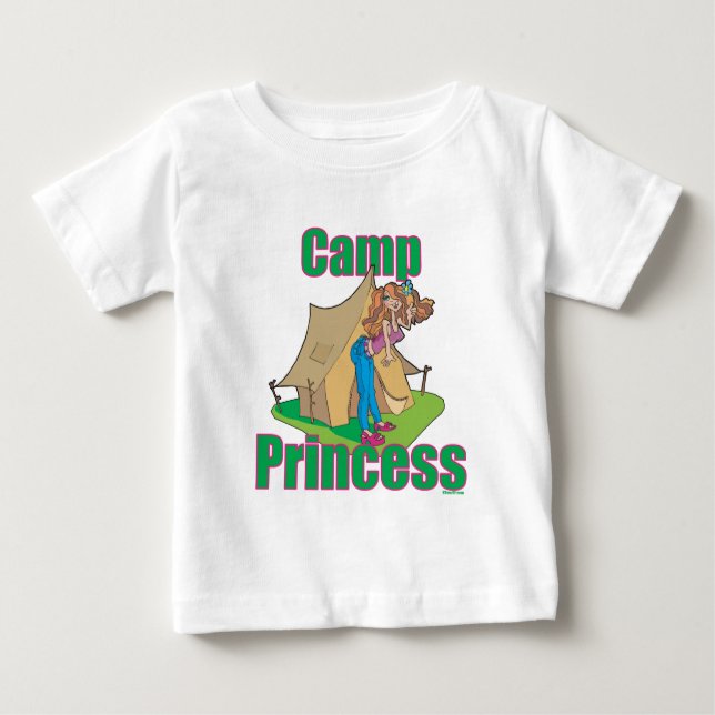 T-shirt Pour Bébé CAMP-Princesse (Devant)