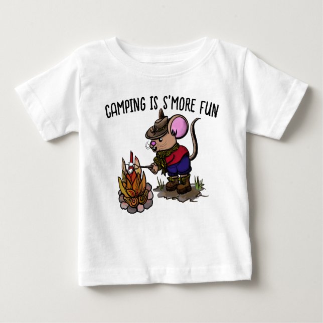 T-shirt Pour Bébé Camping est S’more Fun (Devant)