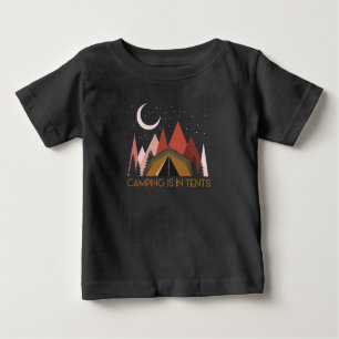 T-shirt Pour Bébé Camping Is