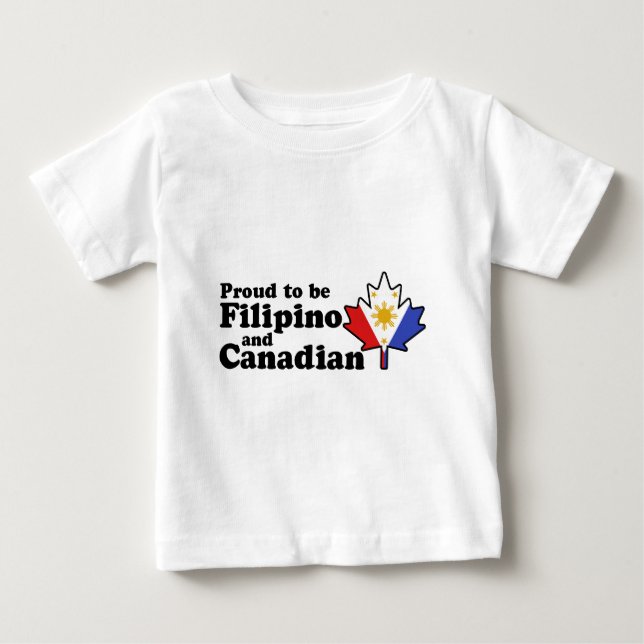 T-shirt Pour Bébé Canadien philippin (Devant)