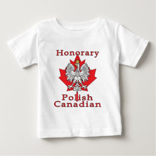 T-shirt Pour Bébé Canadien polonais honoraire