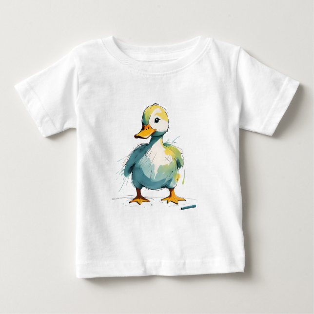 T-shirt Pour Bébé canard (Devant)