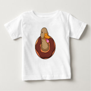T-shirt Pour Bébé Canard avec Donut