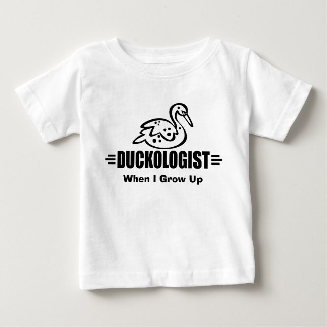 T-shirt Pour Bébé Canard Drôle (Devant)
