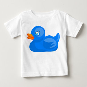 T-shirt Pour Bébé Canard en caoutchouc bleu
