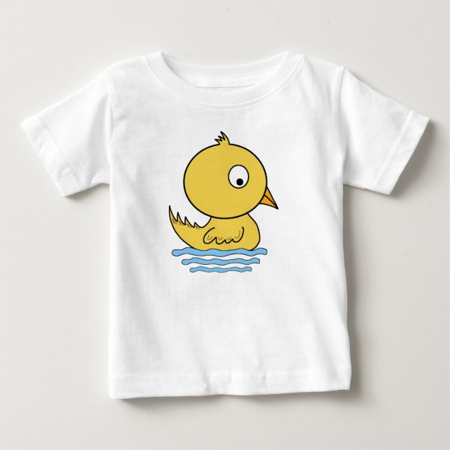 T-shirt Pour Bébé Canard jaune (Devant)