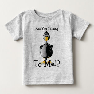 T-shirt Pour Bébé Canard noir avec la pièce en t de bébé d'attitu