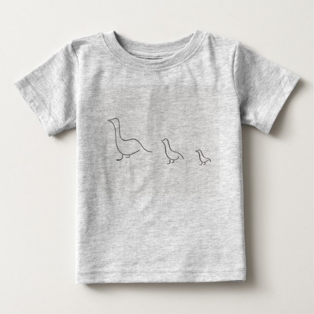 T-shirt Pour Bébé Canards - Creeper biologique (Devant)