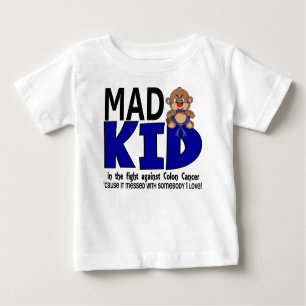 T-shirt Pour Bébé Cancer du colon fou d'enfant