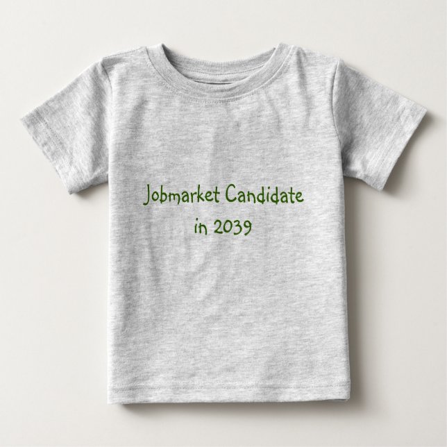 T-shirt Pour Bébé Candidat Jobmarket en 2039 (Devant)