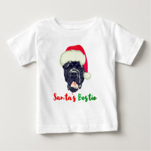 T-shirt Pour Bébé Cane Corso Noël Père Noël Bestie Family Pyjama