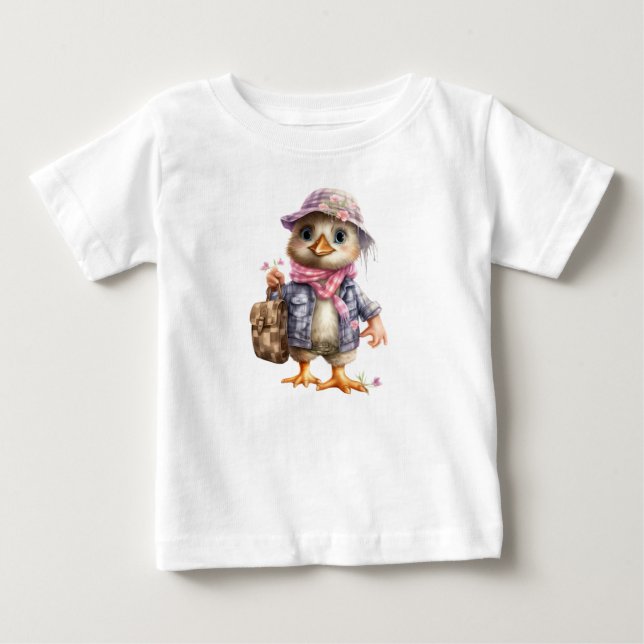 T-shirt Pour Bébé Caneton (Devant)