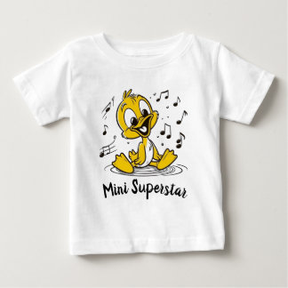 T-shirt Pour Bébé Caneton musical chantant joyeux dessin animé 🐥🎶