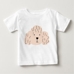 T-shirt Pour Bébé caniche, chiot, photos de la nature