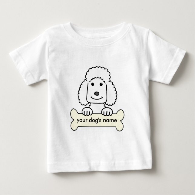 T-shirt Pour Bébé Caniche personnalisé (Devant)