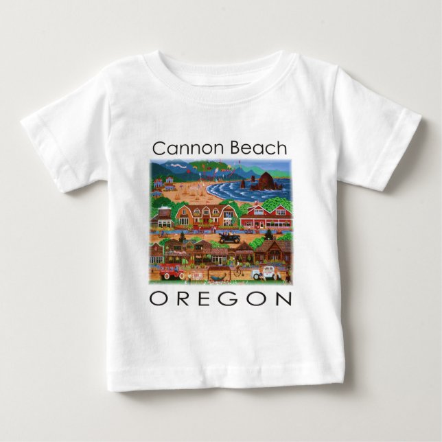 T-shirt Pour Bébé Cannon Beach ~ Oregon (Devant)
