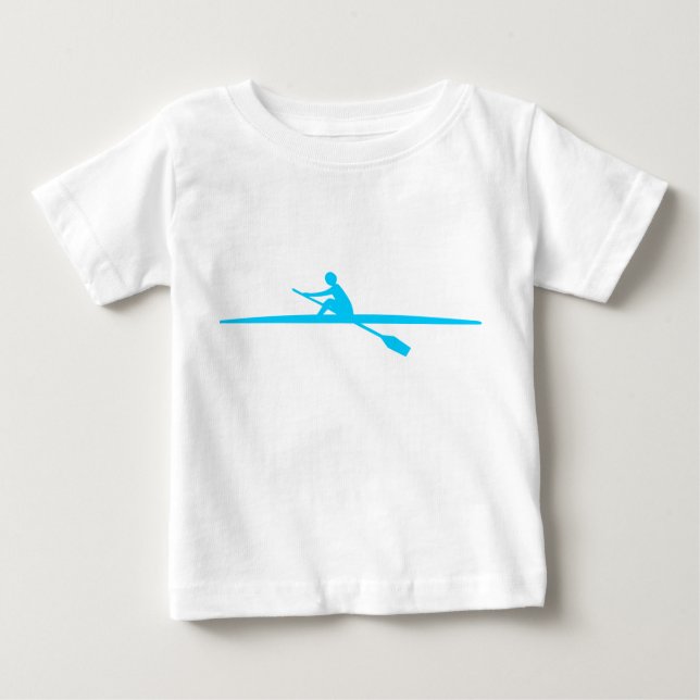 T-shirt Pour Bébé Canoë - Sky Blue (Devant)