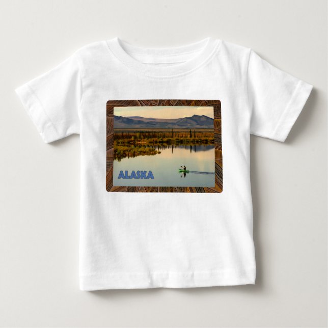 T-shirt Pour Bébé Canot Alaska (Devant)