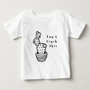 T-shirt Pour Bébé Cant Toucher Cactus