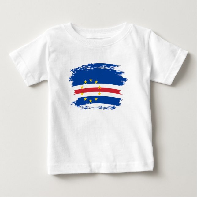 T-shirt Pour Bébé Cap Verde flag (Devant)